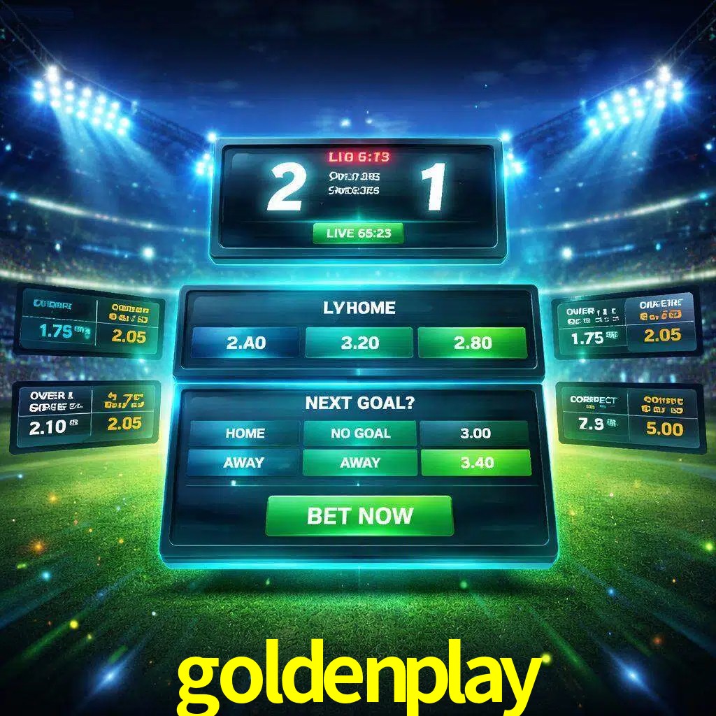 Vista de apuestas en vivo goldenplay durante un partido en curso