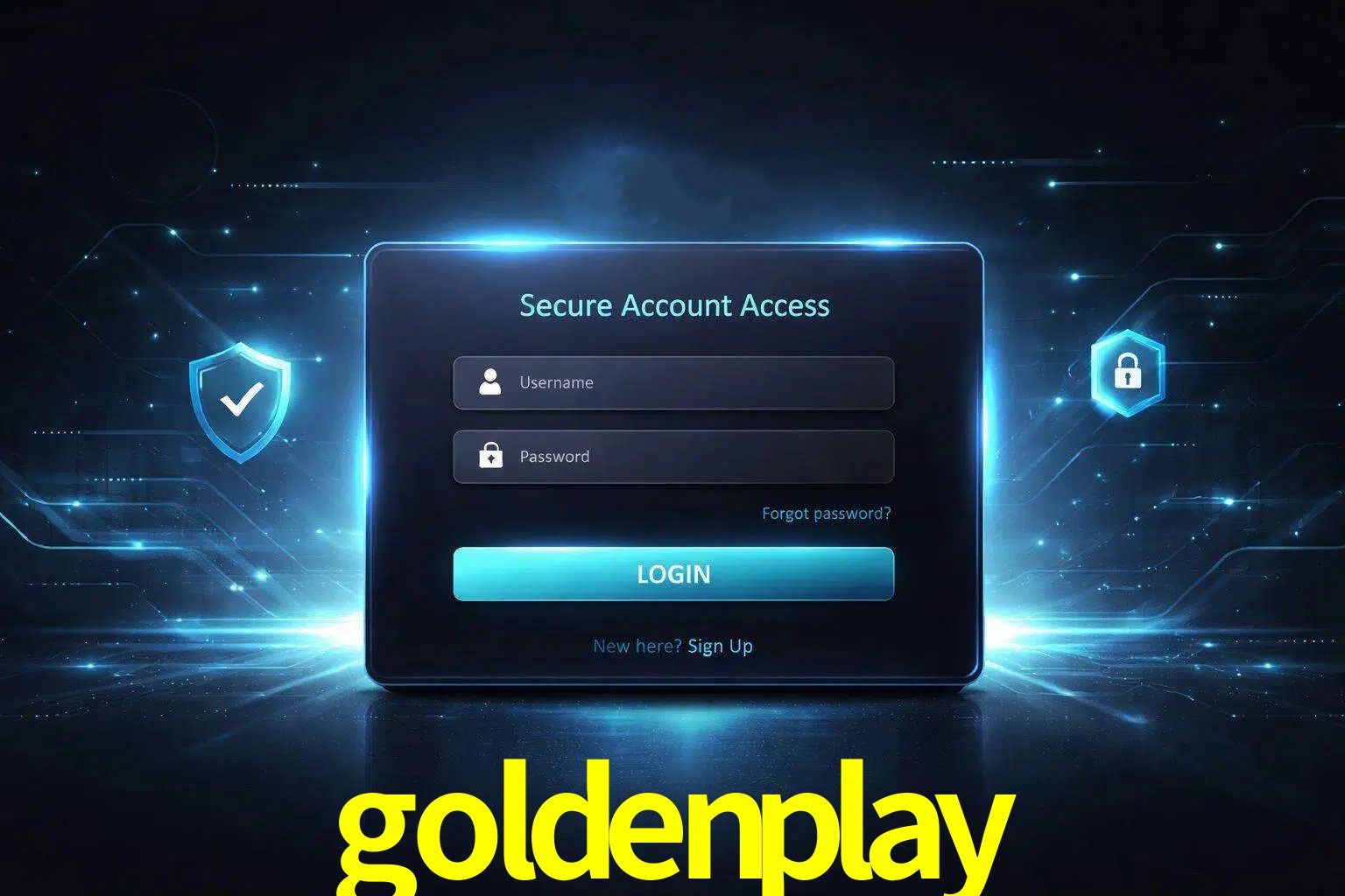 Pantalla de inicio de sesión de cuenta goldenplay para usuarios en México