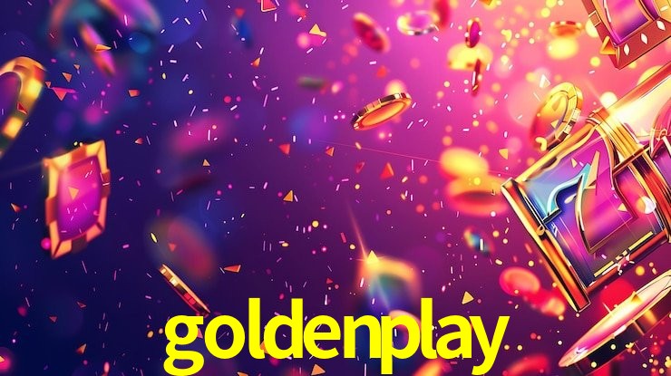 Escena dinámica inspirada en casino con iluminación goldenplay, cartas, fichas e íconos de juegos digitales en un espacio moderno de juegos.