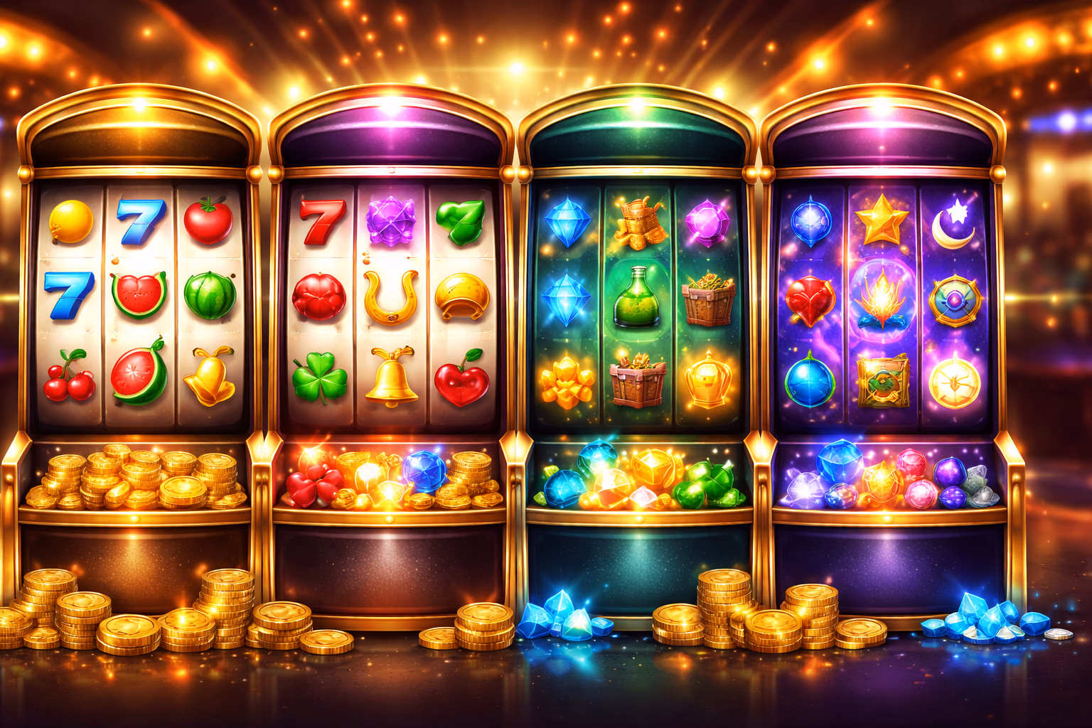 Tragamonedas destacadas y categorías de carretes goldenplay